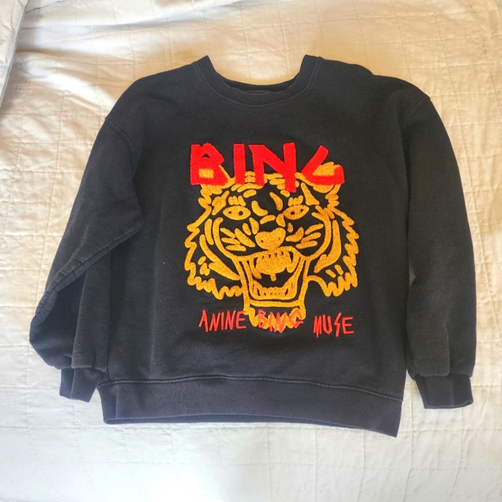 Anine Bing Chenile Tiger Muse Sweatshirt